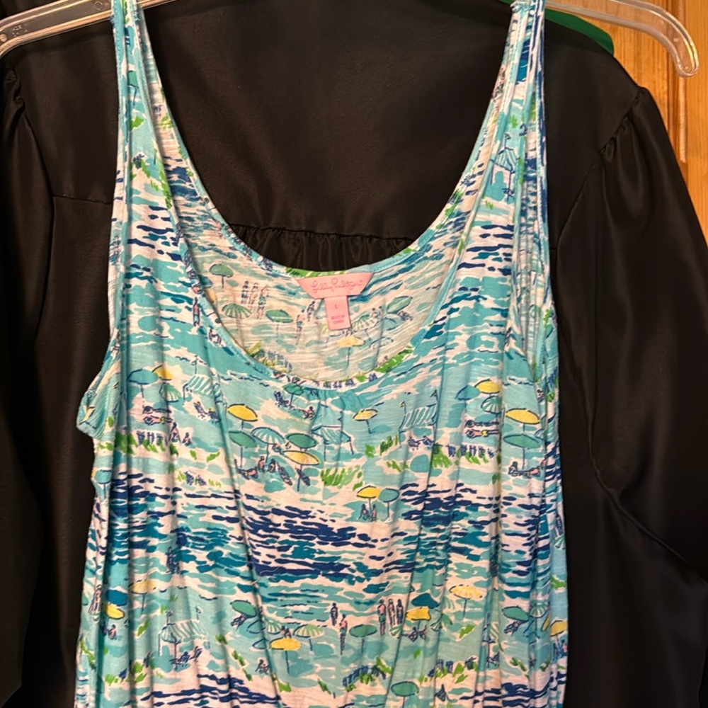 Lily Pulitzer High Tide Toile Dress , size L